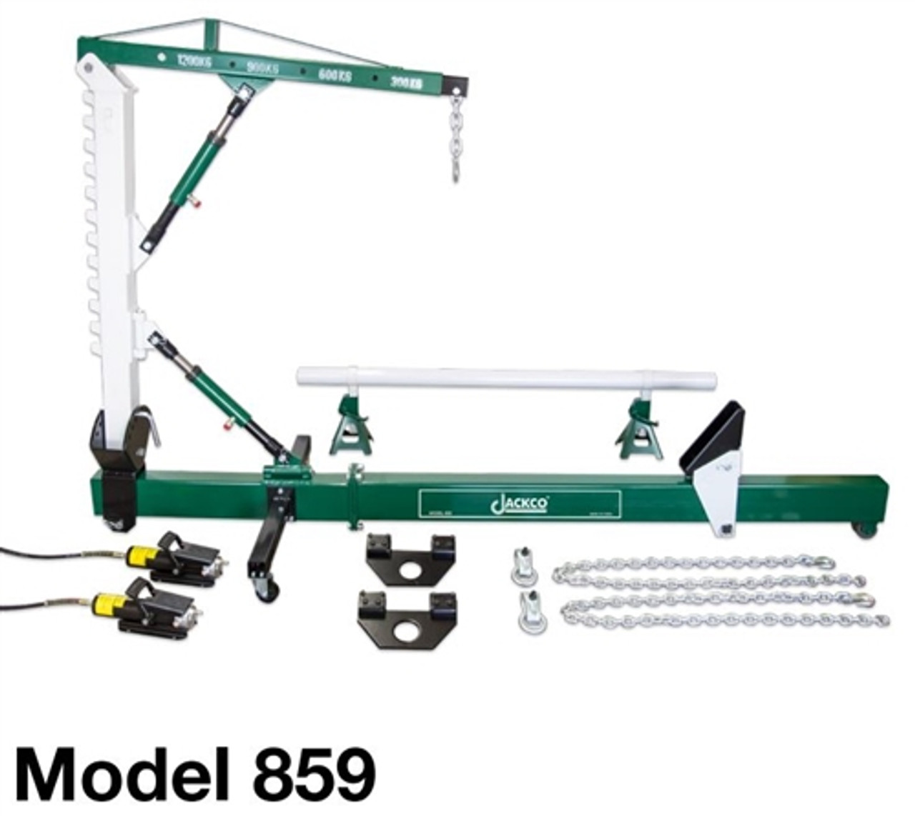 Jackco 859 10ton Body Straightener - Swivel & Crane-Hydraulic Pumps - A