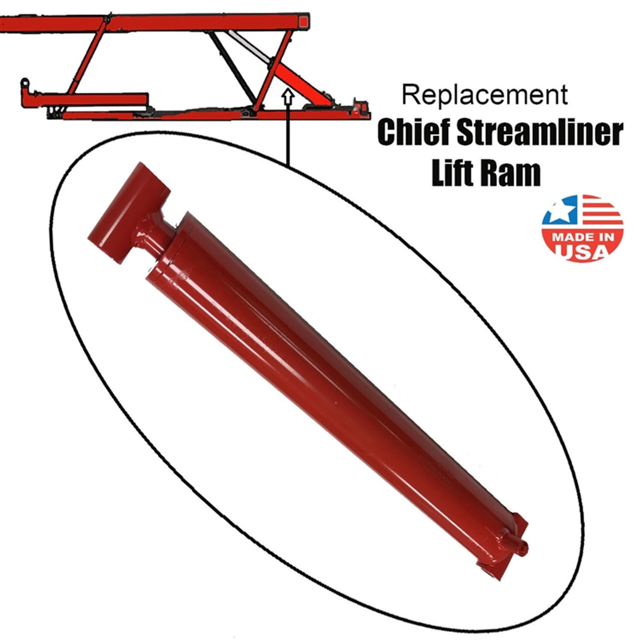 Replacement Chief Streamliner Frame Machine Lift Ram