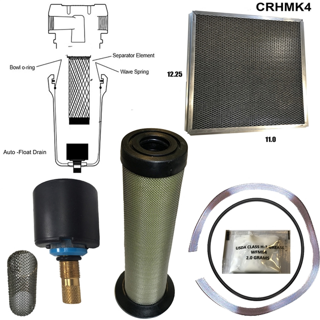 Champion CRHMK4 Maintenance Kit for CRH20, CRH25, and CRH35 Air Dryers