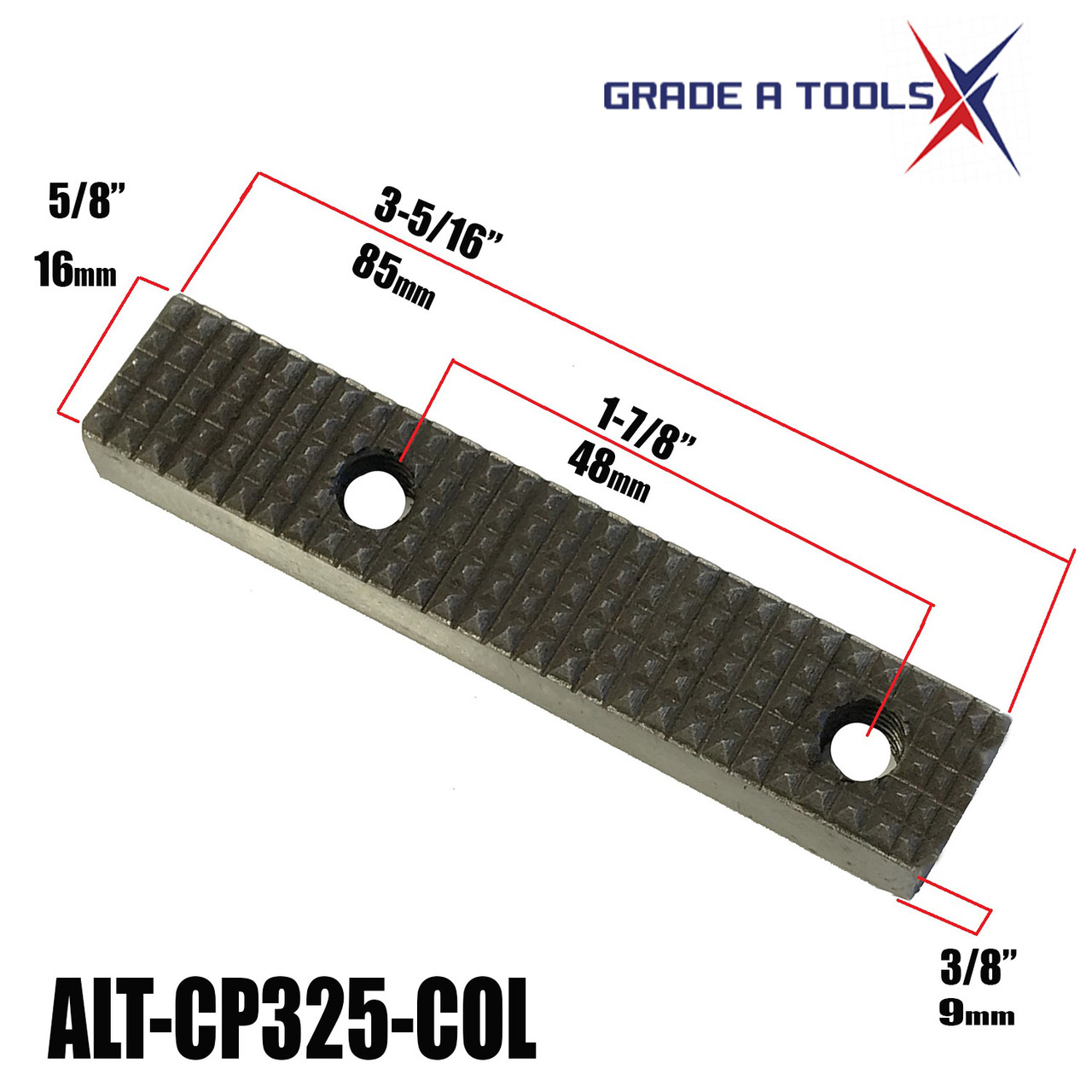 Clamp Plate  Grip 3-5/16" - Car O Liner Frame Anchoring Clamps -2