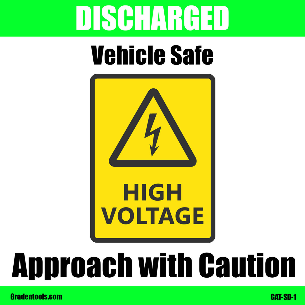 Static Cling Decal - Discharged