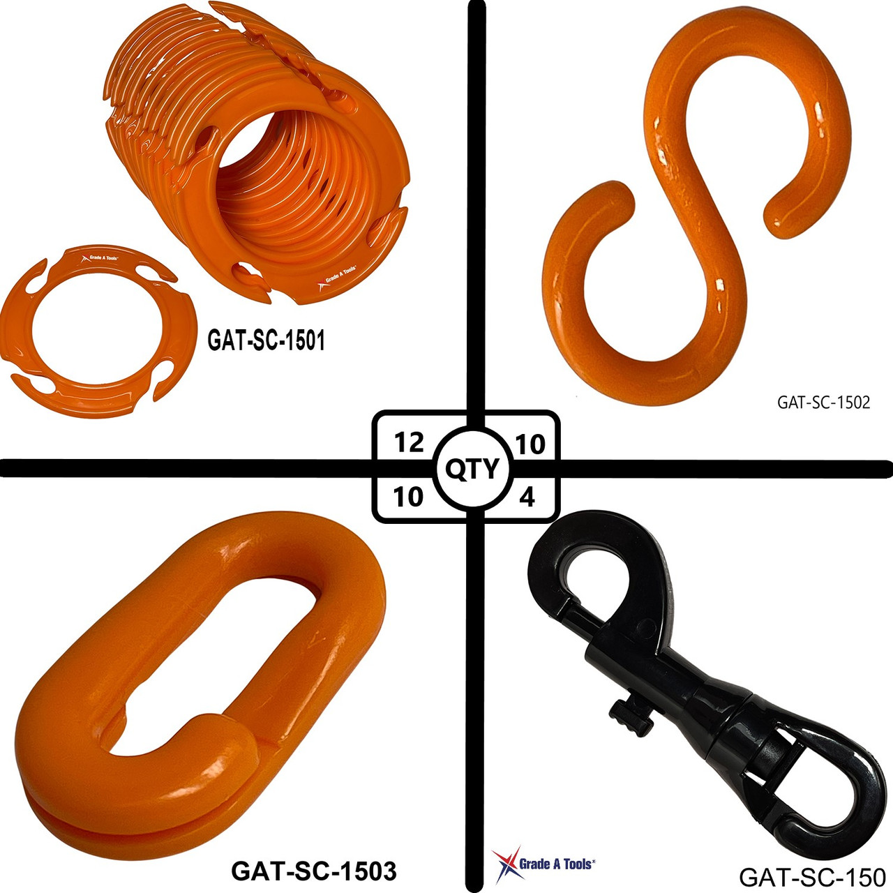 Cone Collar Chain and Connector kit - EV - Designated stall C