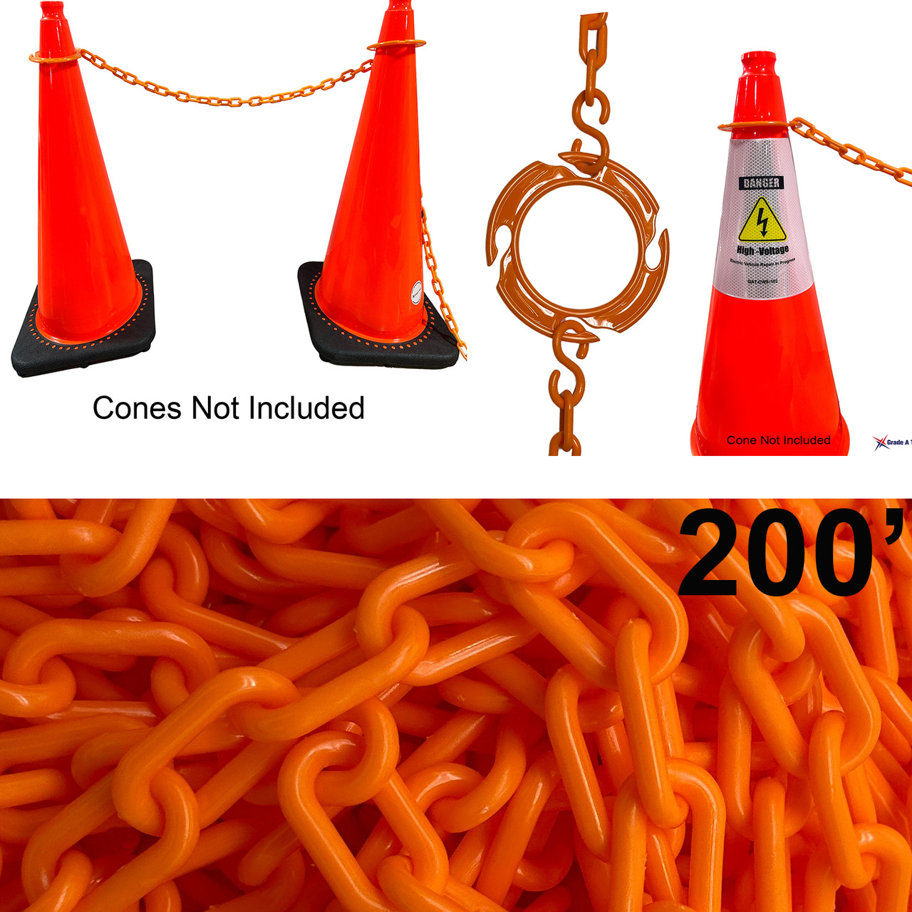 Cone Collar Chain and Connector kit - EV - Designated stall E