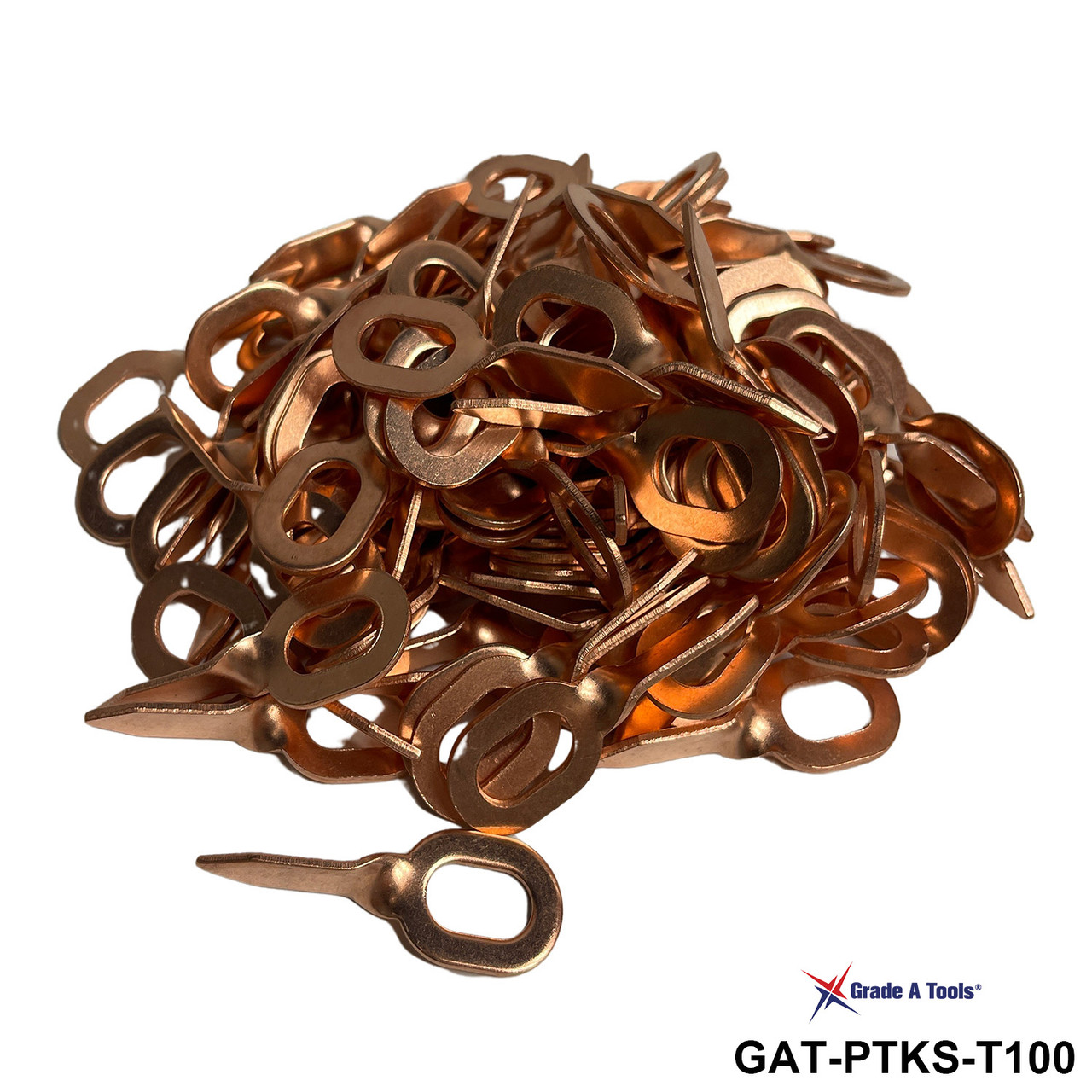 Twisted Dent Pulling Weld Tab Keys - 100 pkg of Steel tabs C