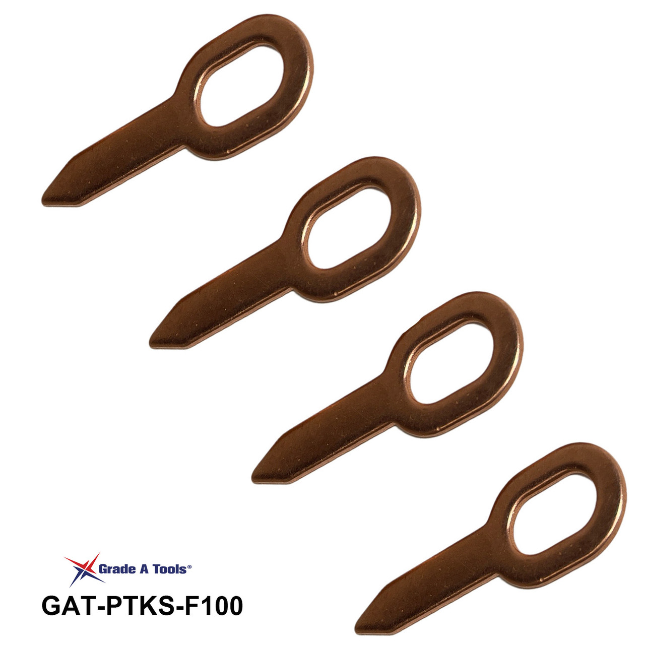 Straight Flat  Dent Pulling Weld Tab Keys - 100 pkg of Steel Tabs L