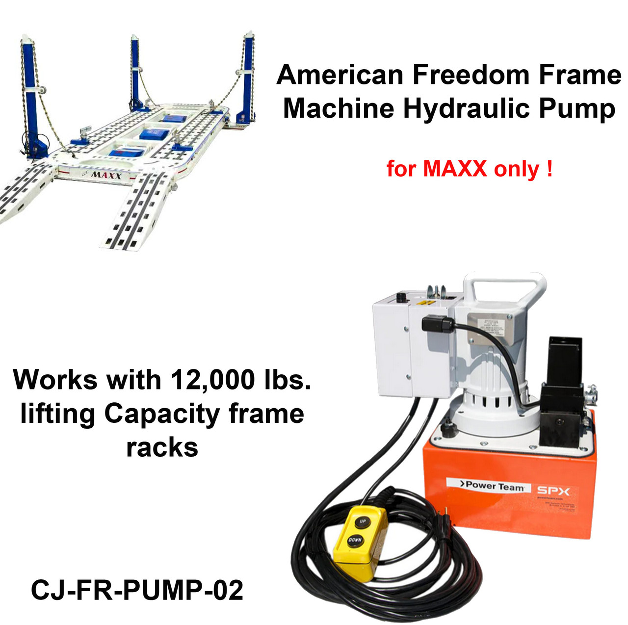 Replacement American Freedom MAXX Frame Machine Hydraulic pump B