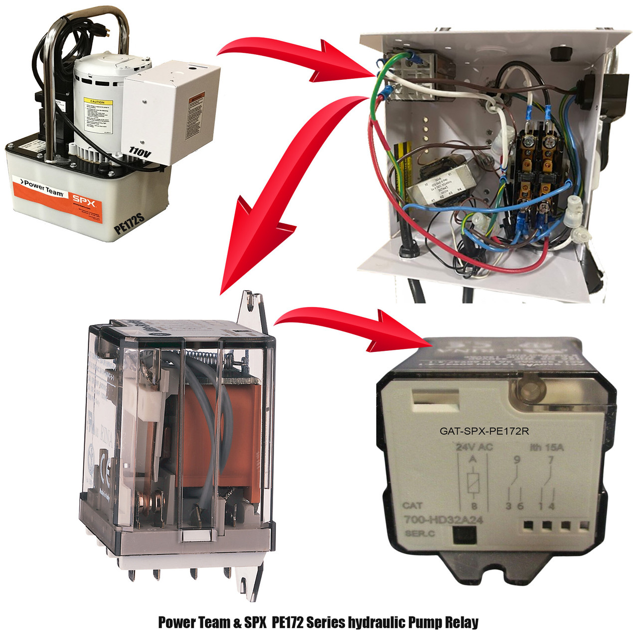 Power Team Hydraulic Pump Relay for  PE172 Series Pumps B