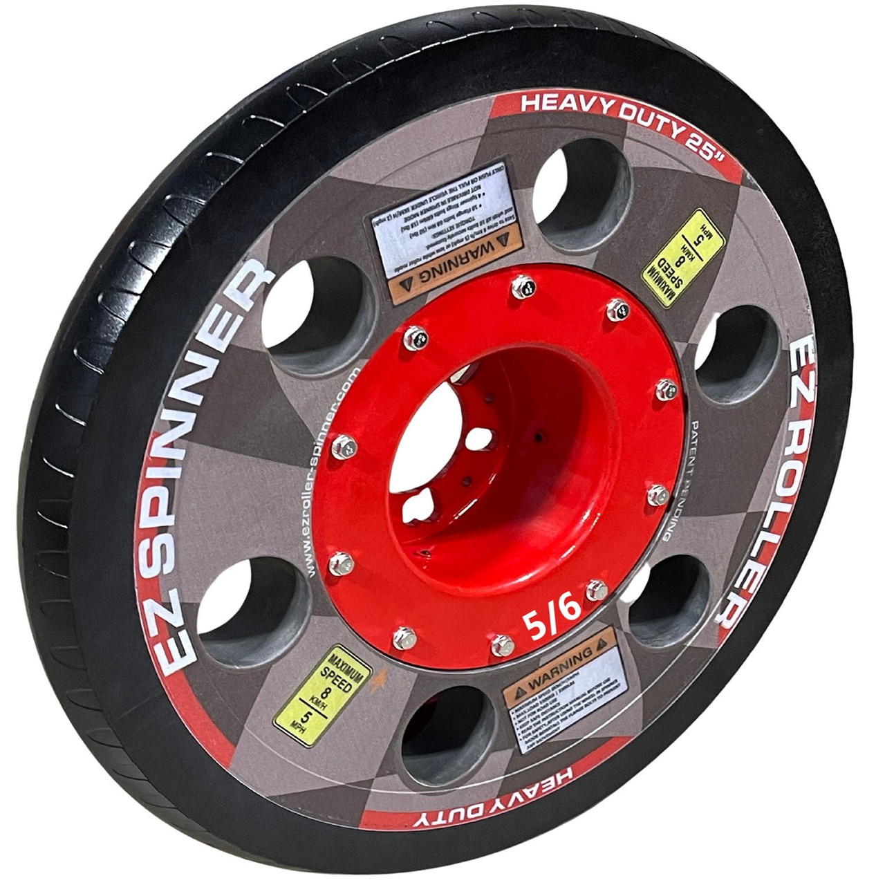 Heavy Duty 25" EZ Roller Spinner- Vehicle Mobility Wheel - 5&6 Lug Pattern H