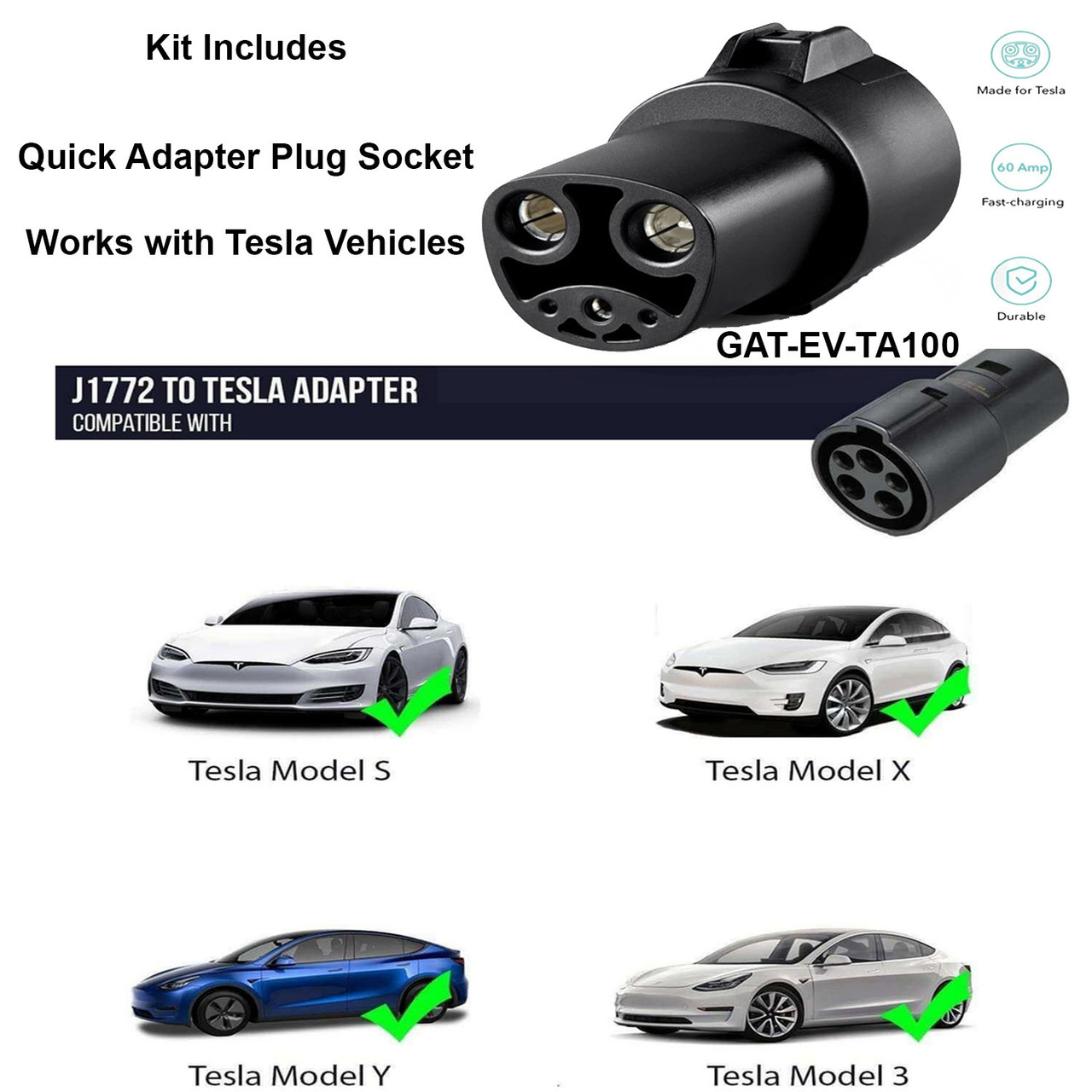 Level 1 & 2 EV Mobile Charging Kit 6 - 40 amps / 120-240 volts - J1772 C
