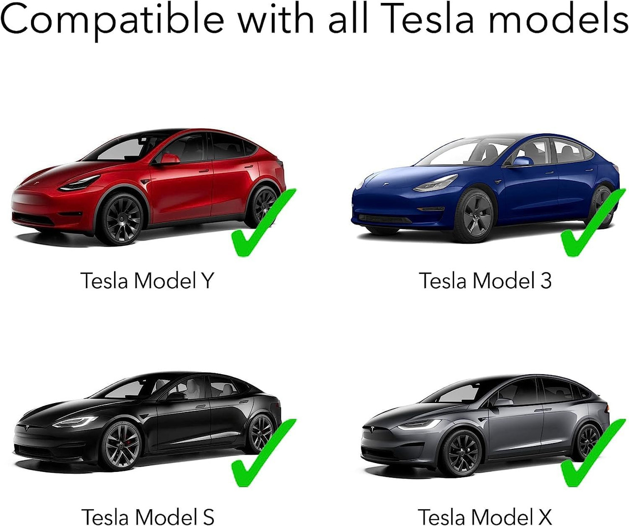 Nacs Adapter -J1772 to Tesla Compatible with Tesla Model S/3/X/Y & Cybertruck Electric Vehicles E