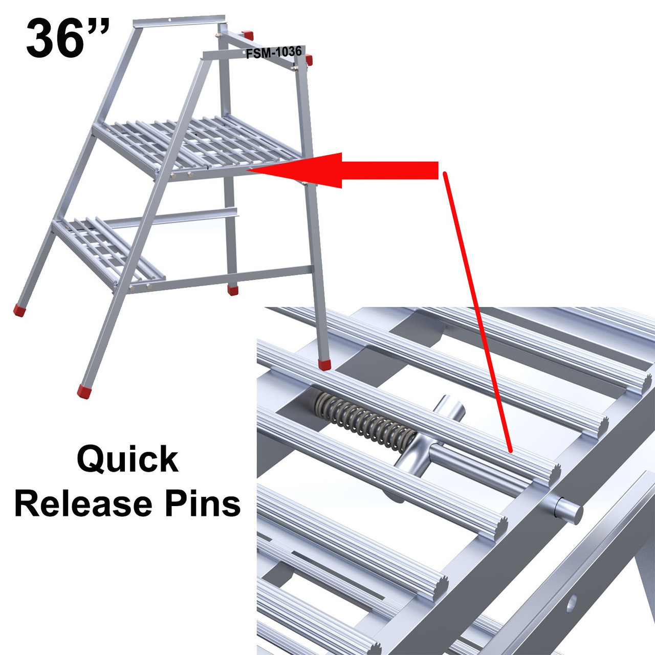 Adjustable Step - Work Stand - 36" E