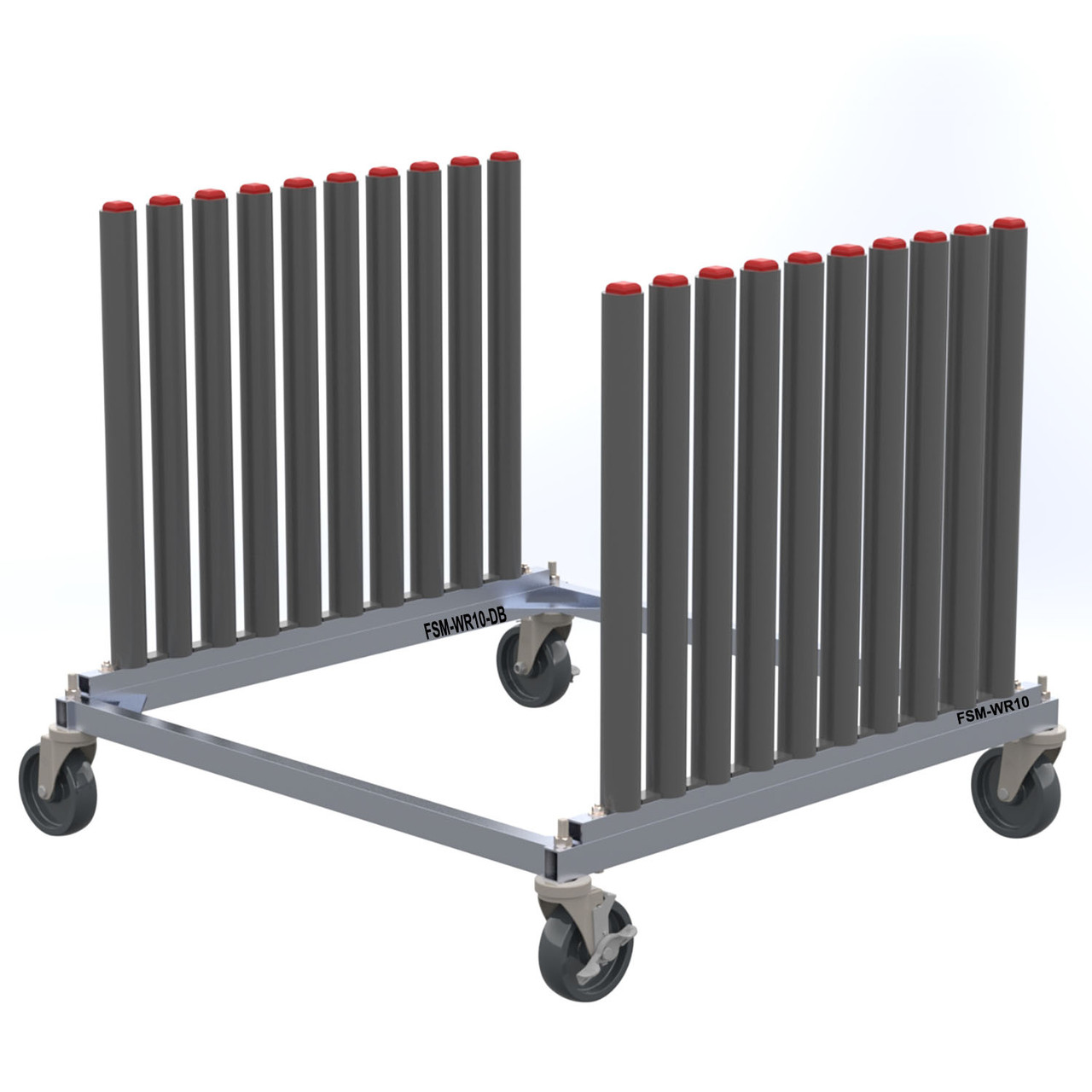 Mobile  Windshield and Glass Storage Dolly - 9 Slot A