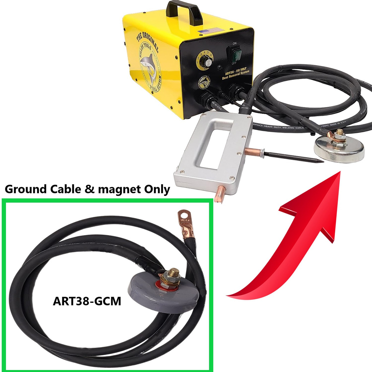Grounding Cable Assembly -  Killer tools ART38 Dent Puller B