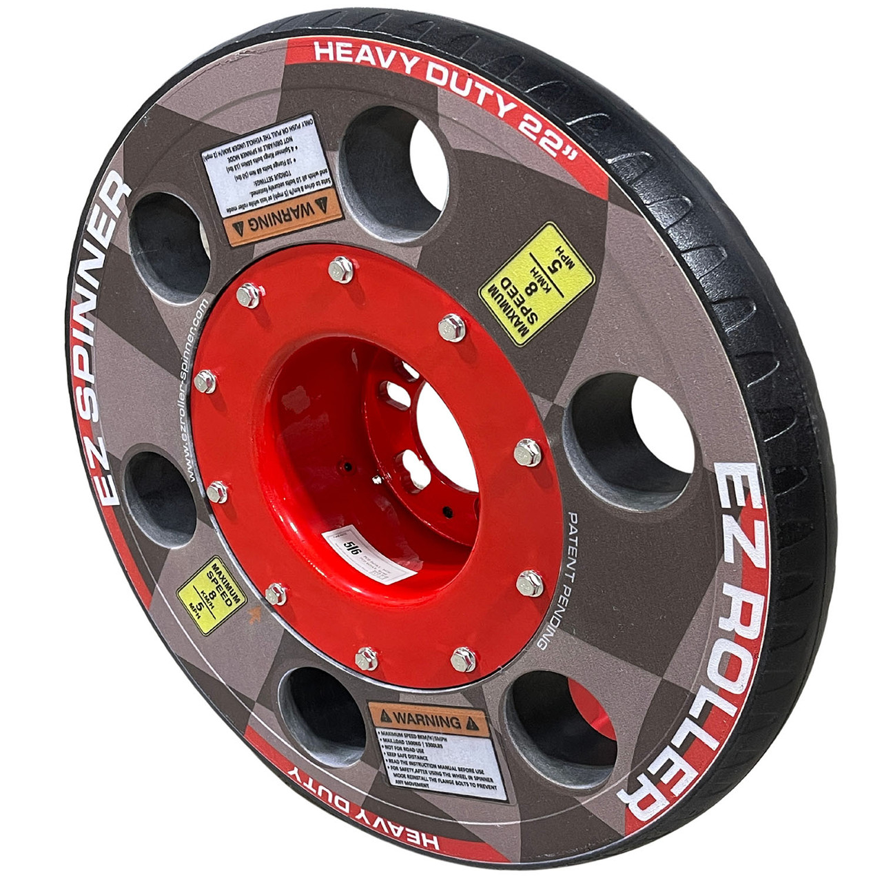 Heavy Duty 22" EZ Roller Spinner- Vehicle Mobility Wheel -  5&6  Lug Pattern H