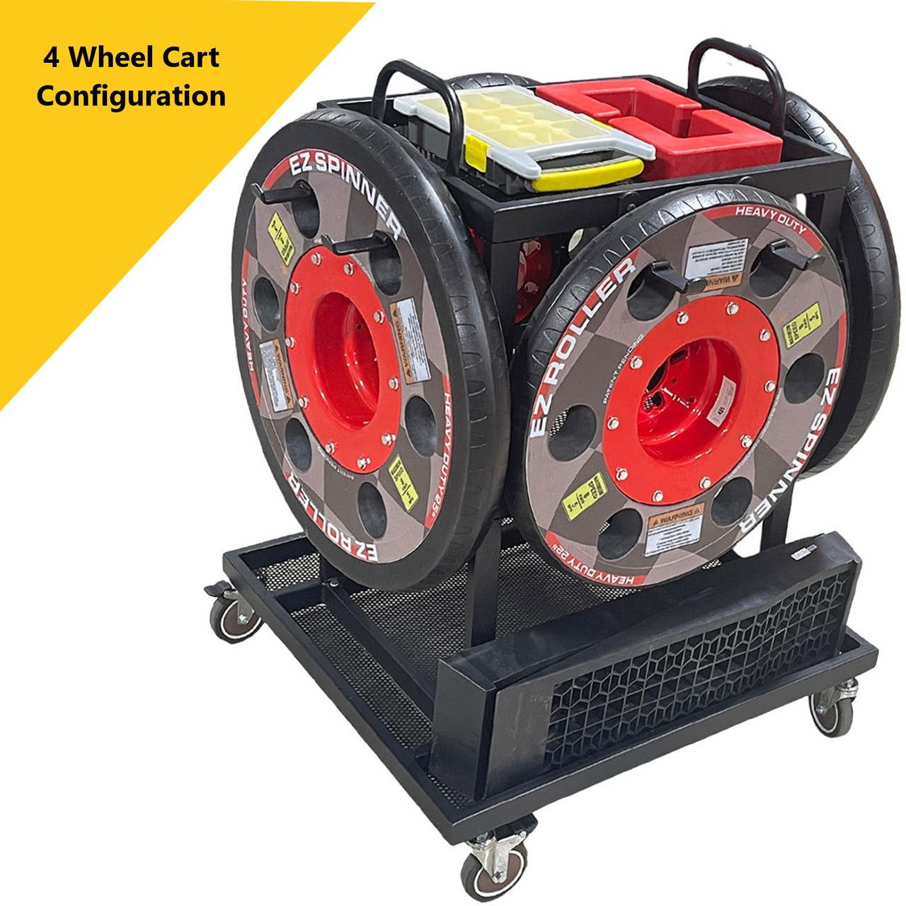 EZ Roller Spinner Heavy Duty Mobility Package  - (4) 22" & 25" wheels A