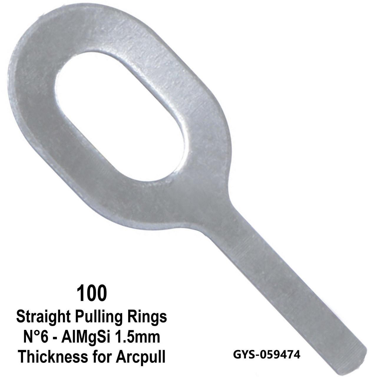 AlMgSi  Aluminum - Silicon  Dent Pulling Rings Keys - Straight  GYS-059474