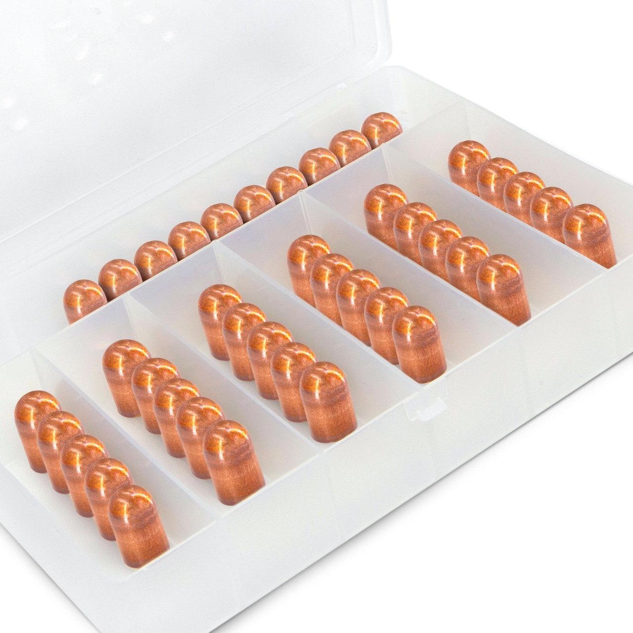 Box of 40 Round Type F Spot weld Caps - For Chief & GYS Spot welders A