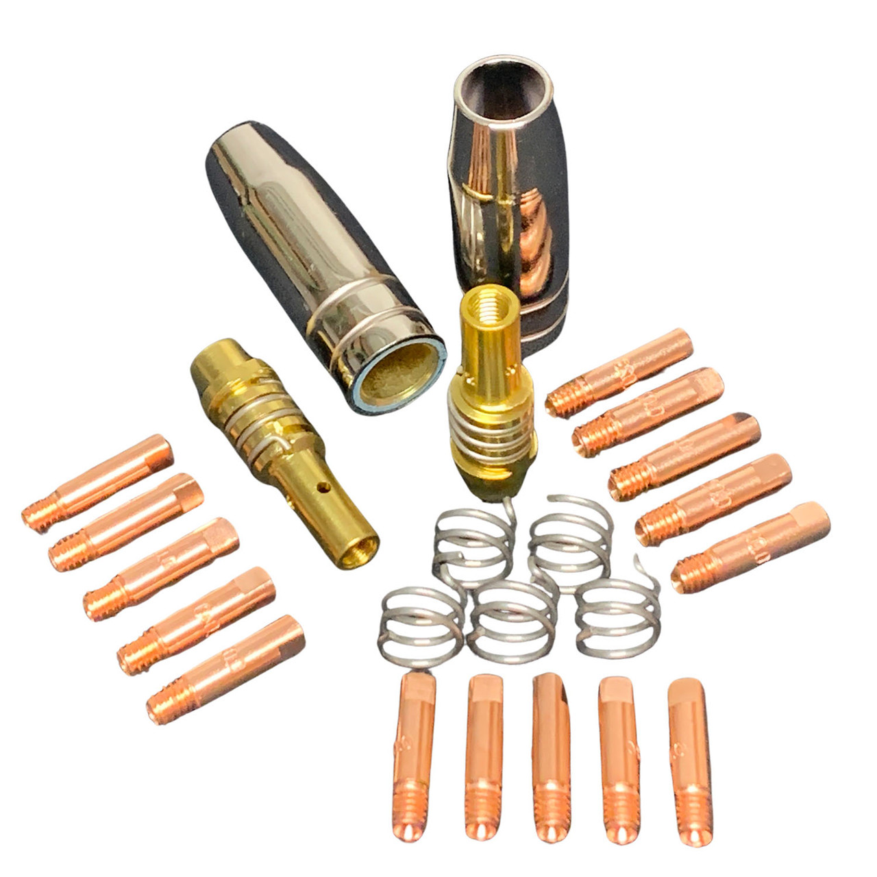Silicon Bronze MIG Torch Consumable Kit - Compatible w/ chief Red Handle
