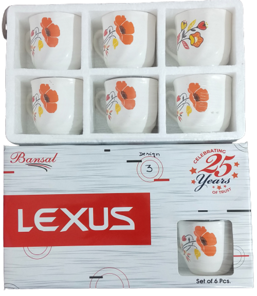 Lexus Cup Set 6 pcs Design 3