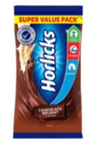 Horlicks Chocolate Delight Flavour Pouch 400gm