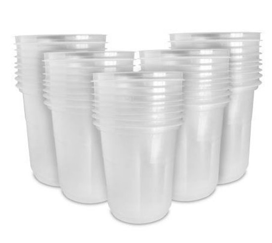 Disposable Plastic Glass (55 pieces approx)