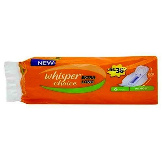 Whisper Choice Extra Long MRP Rs. 36/-