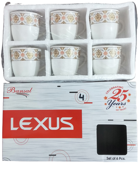 Lexus Cup Set 6 pcs Design 4
