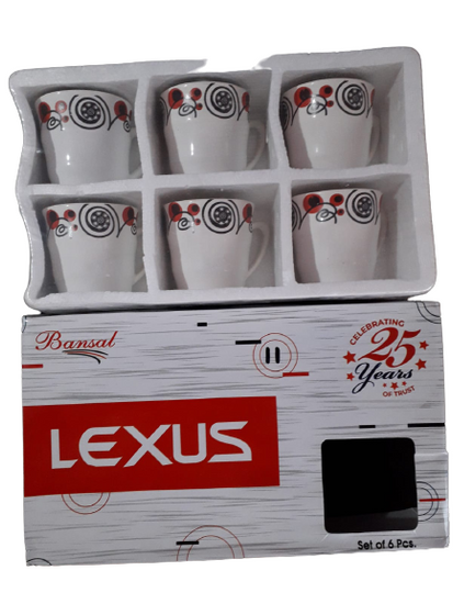 Lexus Cup Set 6 pcs Design 11