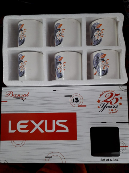 Lexus Cup Set 6 pcs Design 13