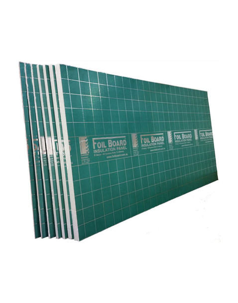 Foilboard® GREEN rigid panel- Standard 10mm. 2400x1200x10mm-per sheet