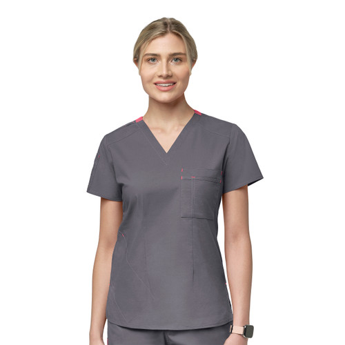 WonderFLEX Women's V-Neck Tuck-In Scrub Top (6218)