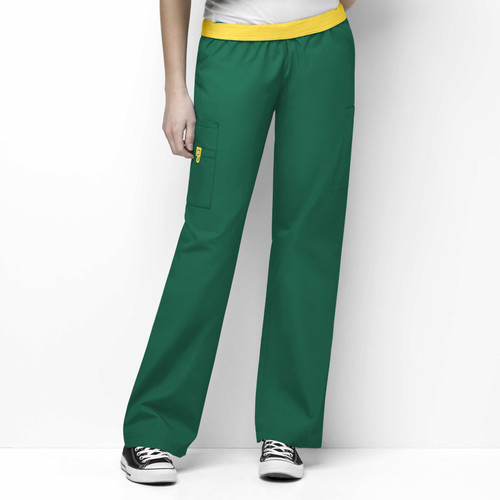 Origins Quebec -Women's Full Elastic Cargo Scrub Pant (5016)