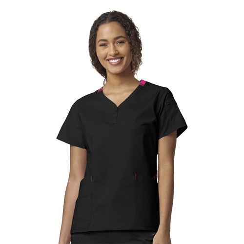 WonderFLEX Women's Friendship Henley Scrub Top (6118)