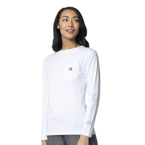 Ripstop & Sub-Scrubs Women's Crew Neck Long Sleeve Pocket Tee (C37305) Ripstop & Sub-Scrubs Women's Crew Neck Long Sleeve Pocket Tee (C37305)