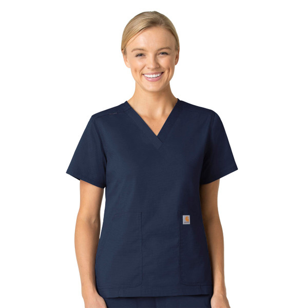 Rugged Flex Ripstop Women's V-Neck Scrub Top (C12118)