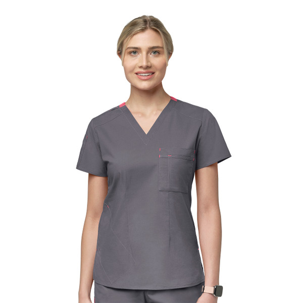 WonderFLEX Women's V-Neck Tuck-In Scrub Top (6218)