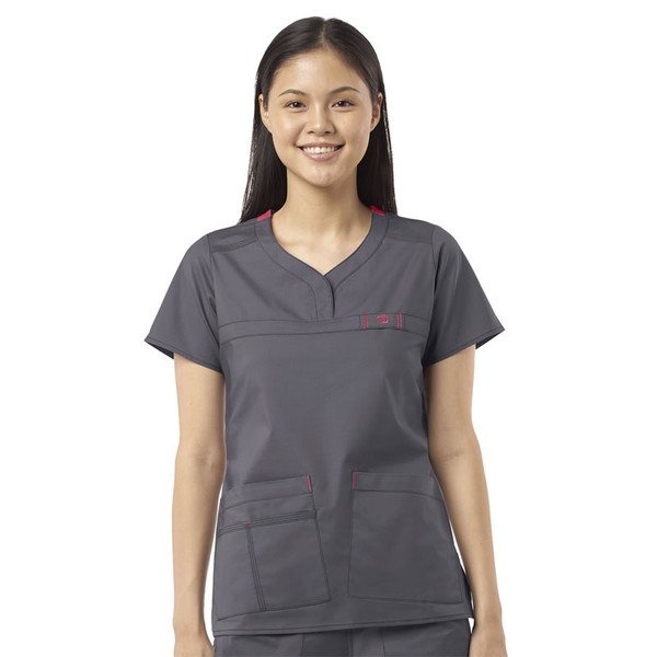 WonderFLEX Patience - Women's Curved Notch Neck Scrub Top (6208)