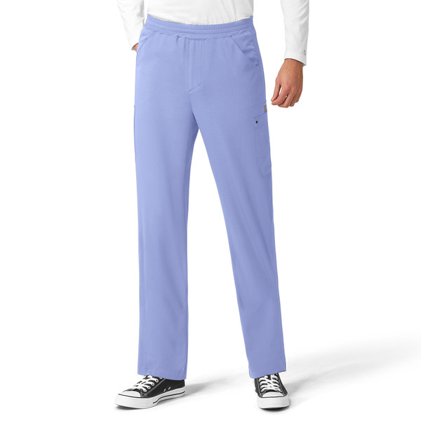 Aero Men's Knit Panel Cargo Scrub Pant (5429T)- Tall
