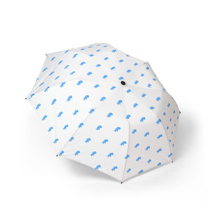 Blue Light Semi-Automatic Foldable Umbrella Blue Light Semi-Automatic Foldable Umbrella