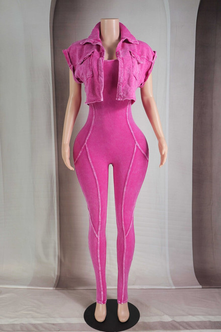 Dance Cropped Jacket & Jumpsuit Set