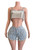 Habi Metallic Crop Top
