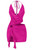 Katalina Halter Front Slit Mini Dress