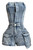 Strapless Denim Cargo Romper
