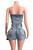 Strapless Denim Cargo Romper