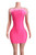 Feather  Strapless Bodycon Mini Dress