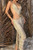 Golden Mirage Fringe Gown