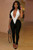 Caroline Colorblock Deep V Jumpsuit