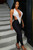 Caroline Colorblock Deep V Jumpsuit