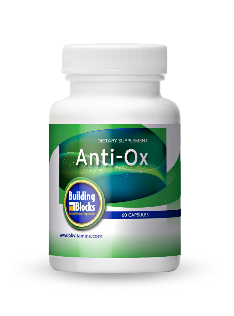 Anti-Ox antioxidant bariatric vitamin capsules with Coenzyme Q-10