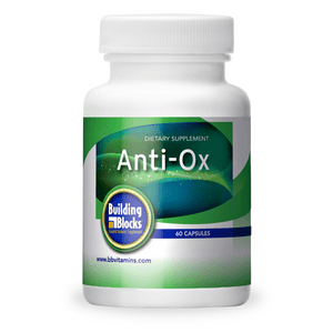 Photo of a bottle of Building Blocks Anti-Ox Capsules Photo of a bottle of Building Blocks Anti-Ox Capsules